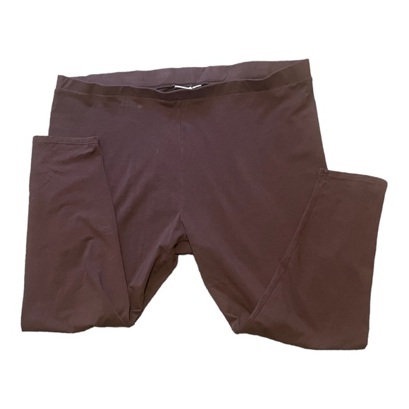 Cato Plus Size Pants Size 26/28 Solid Brown Leggings - Picture 2 of 3